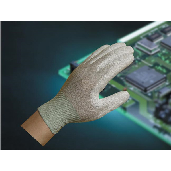 Read more about the article Copper fiber PU coated palm gloves C050C-P